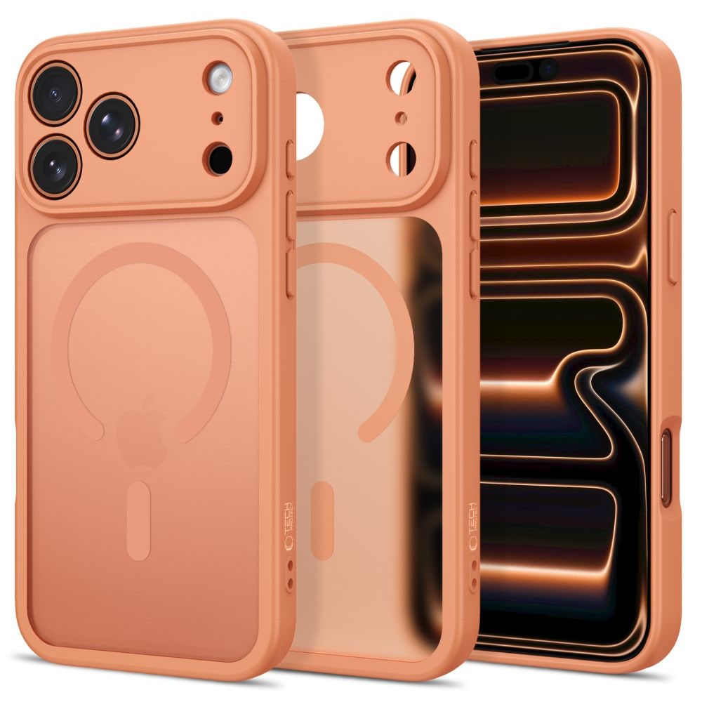 Tech-Protect BasicMag MagSafe -suojakotelo iPhone 17 Pro / 18 Pro - mattapintainen oranssi