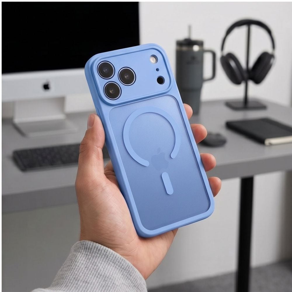 Tech-Protect BasicMag MagSafe -suojakotelo iPhone 17 Pro / 18 Pro - vaaleansininen, mattapintainen