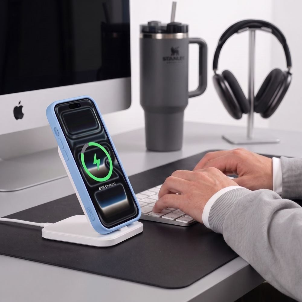 Tech-Protect BasicMag MagSafe -suojakotelo iPhone 17 Pro / 18 Pro - vaaleansininen, mattapintainen