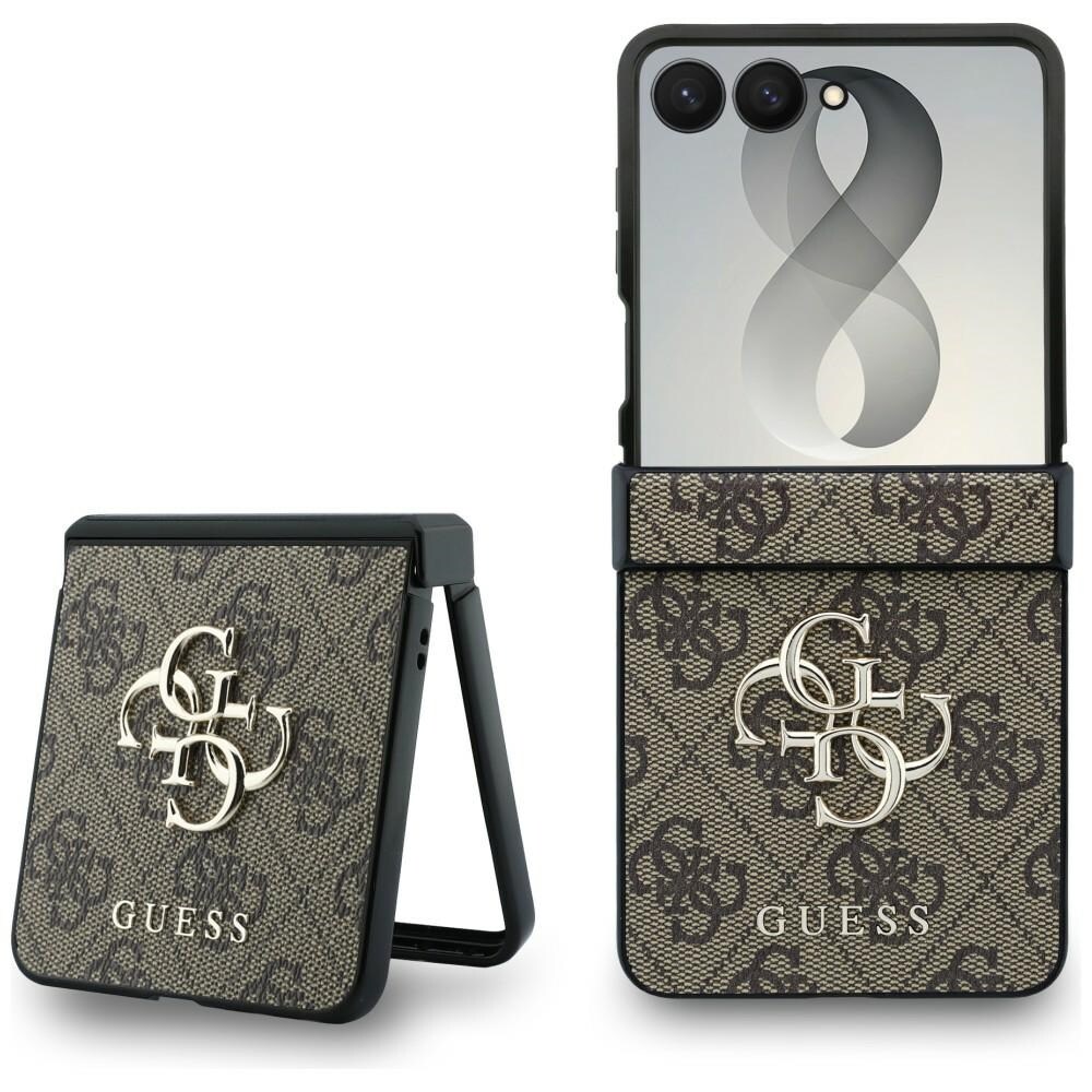 Guess Big 4G -logokotelo Samsung Galaxy Z Flip 8:lle – ruskea