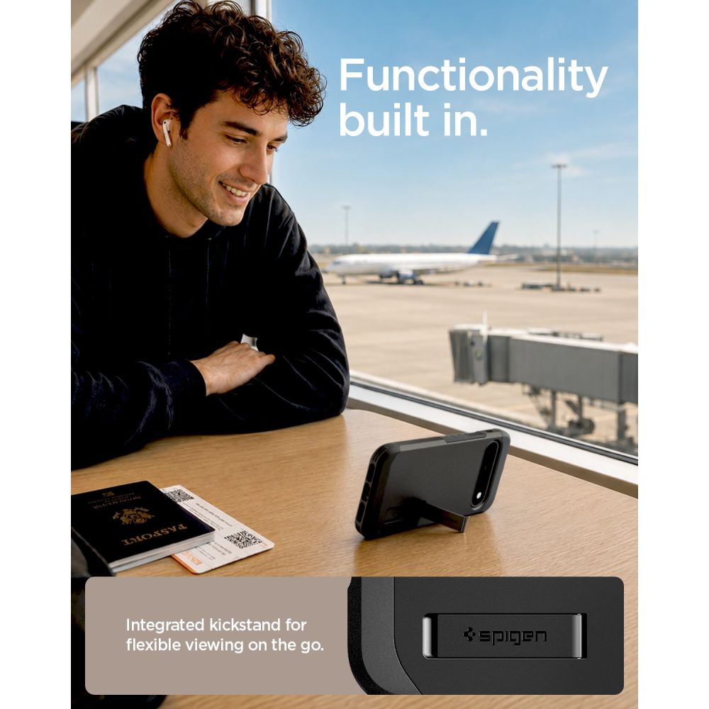 Spigen Tough Armor Mag MagSafe -suojakotelo Google Pixel 11:lle – musta