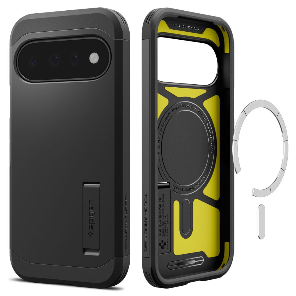 Spigen Tough Armor Mag MagSafe -suojakotelo Google Pixel 11:lle – musta