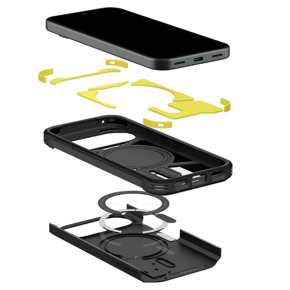 Spigen Tough Armor Mag MagSafe -suojakotelo Google Pixel 11:lle – musta
