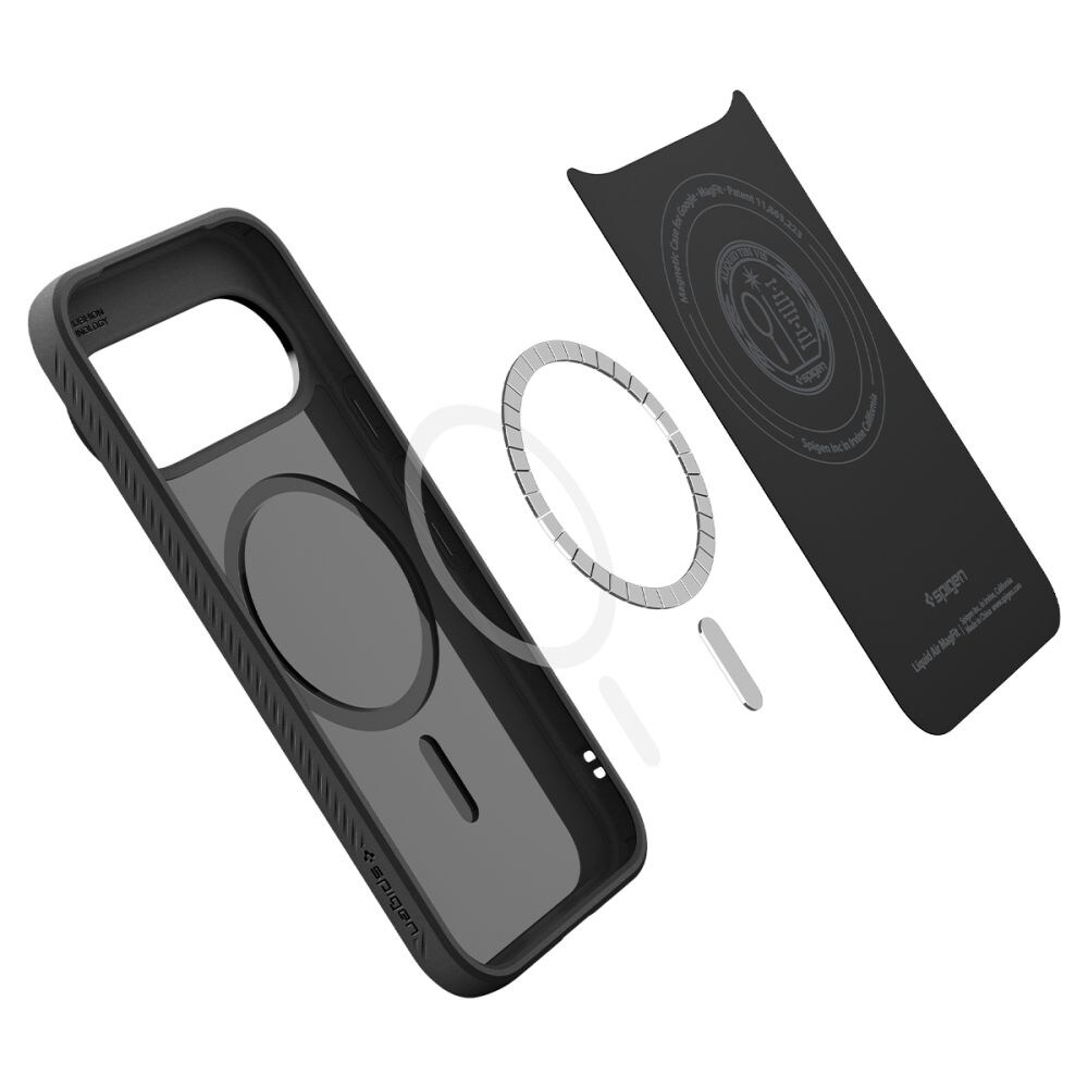 Spigen Liquid Air Mag MagSafe -suojakotelo Google Pixel 11 Pro -mallille – mattamusta
