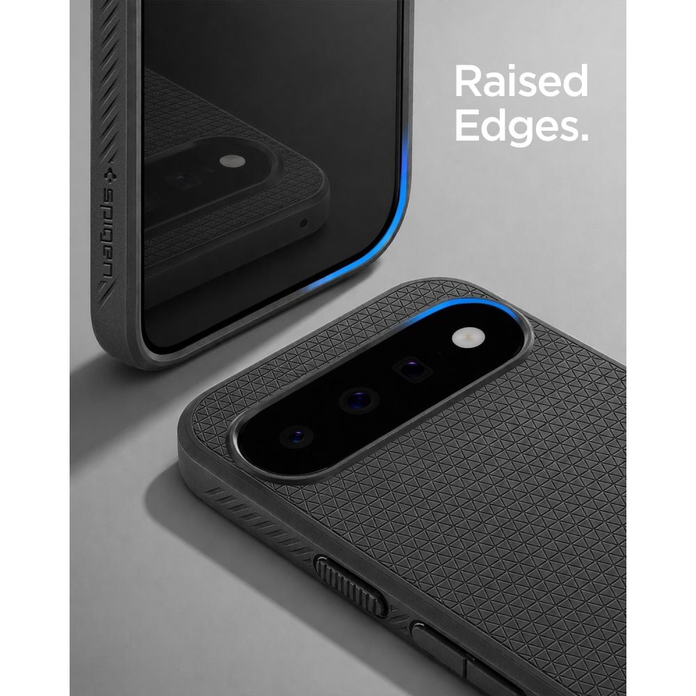 Spigen Liquid Air -suojakotelo Google Pixel 11:lle – mattamusta