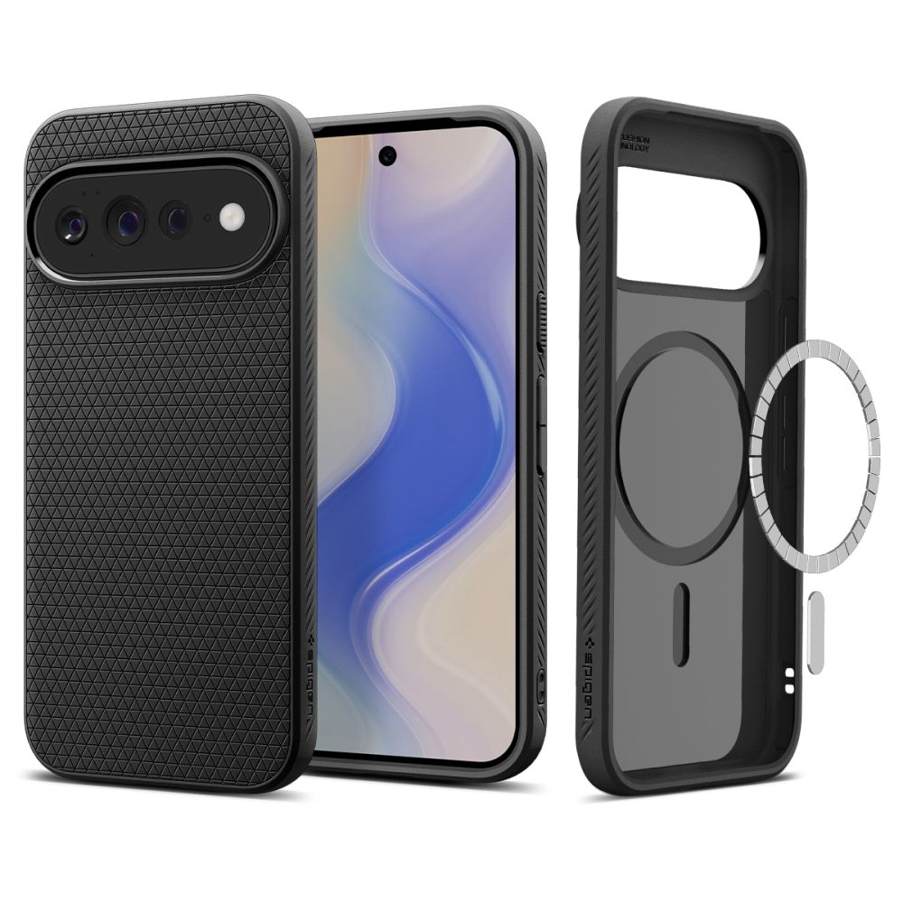 Spigen Liquid Air Mag MagSafe -suojakotelo Google Pixel 11 Pro XL:lle – mattamusta