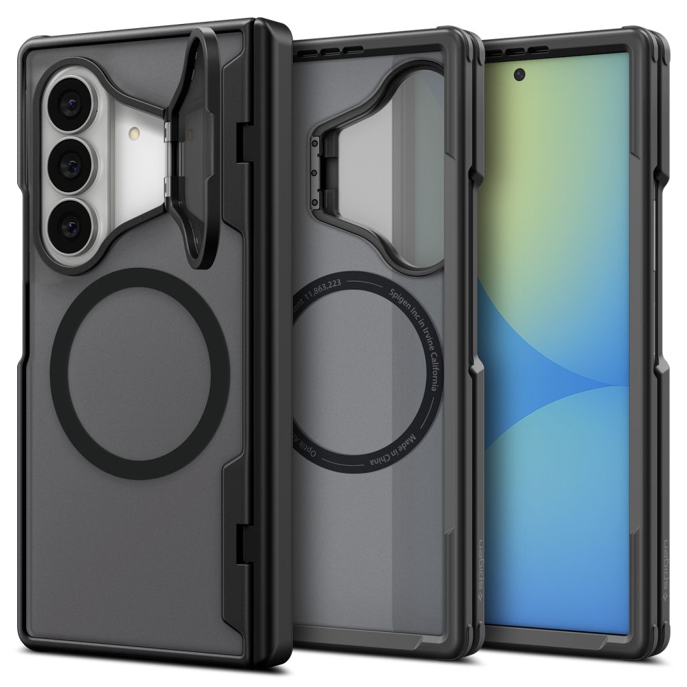 Spigen Optik Armor Pro MagSafe -suojakotelo Samsung Galaxy Z Fold 8 Ultra -mallille – musta