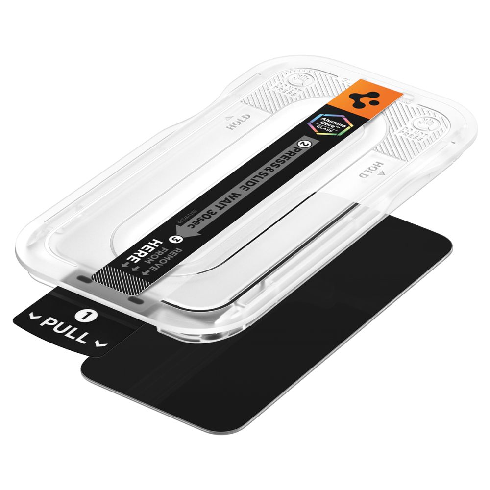 Spigen Glas.tR EZ Fit Pro HD -yksityisyyttä suojaava karkaistu lasi, 2 kpl, Pixel 10/11