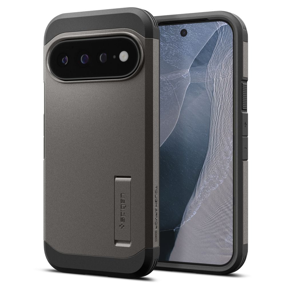 Spigen Tough Armor Mag MagSafe -suojakotelo Google Pixel 11 Pro XL:lle – tummanharmaa