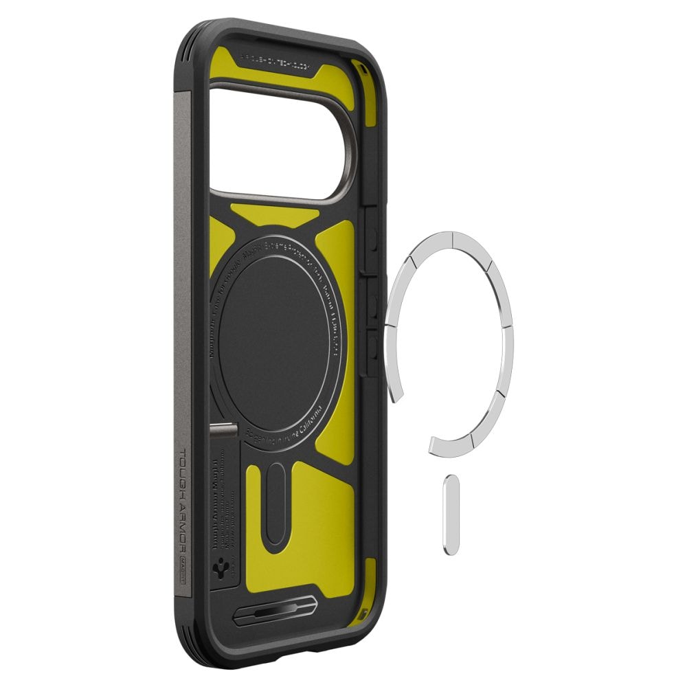 Spigen Tough Armor Mag MagSafe -suojakotelo Google Pixel 11 Pro XL:lle – tummanharmaa