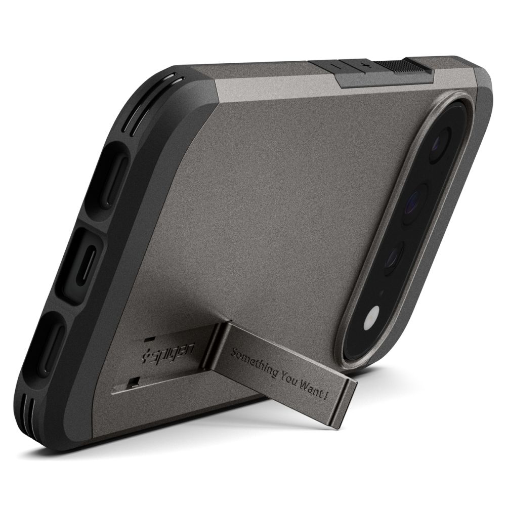 Spigen Tough Armor Mag MagSafe -suojakotelo Google Pixel 11 Pro XL:lle – tummanharmaa
