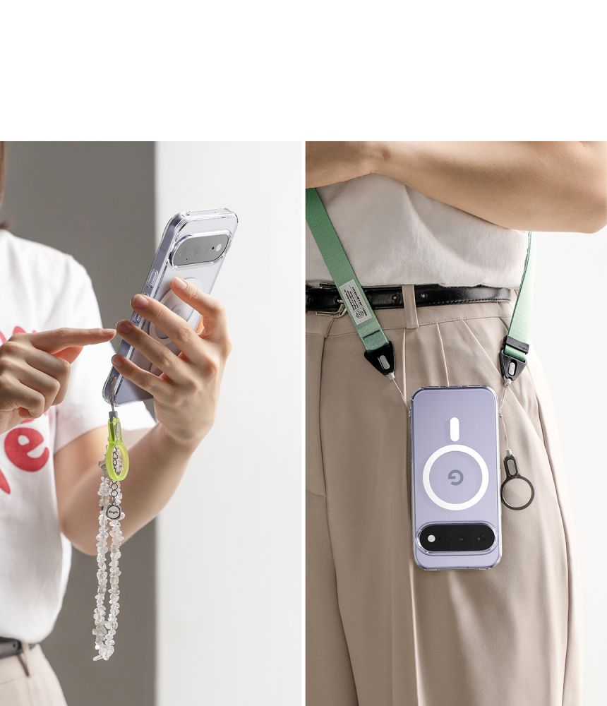 Ringke Fusion -magneettinen MagSafe-suojakotelo Google Pixel 11:lle – läpinäkyvä