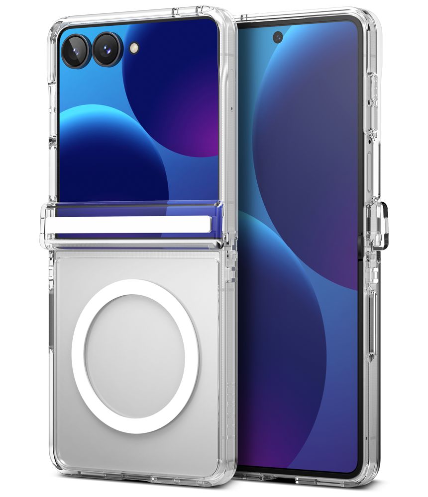 Ringke Fusion Flap -magnetinen MagSafe-kotelo Samsung Galaxy Z Flip 8:lle – läpinäkyvä