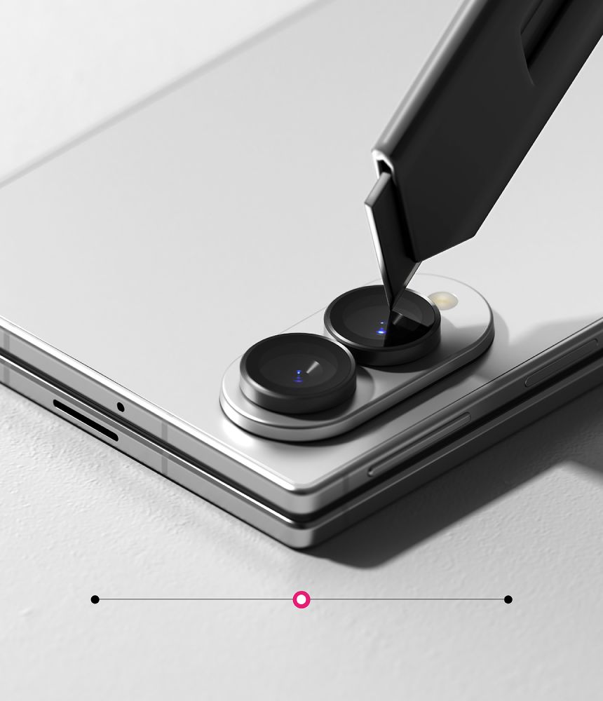 Ringke-kamerakehyksen suojus, 2 kpl:n pakkaus, Samsung Galaxy Z Fold 8:lle – musta
