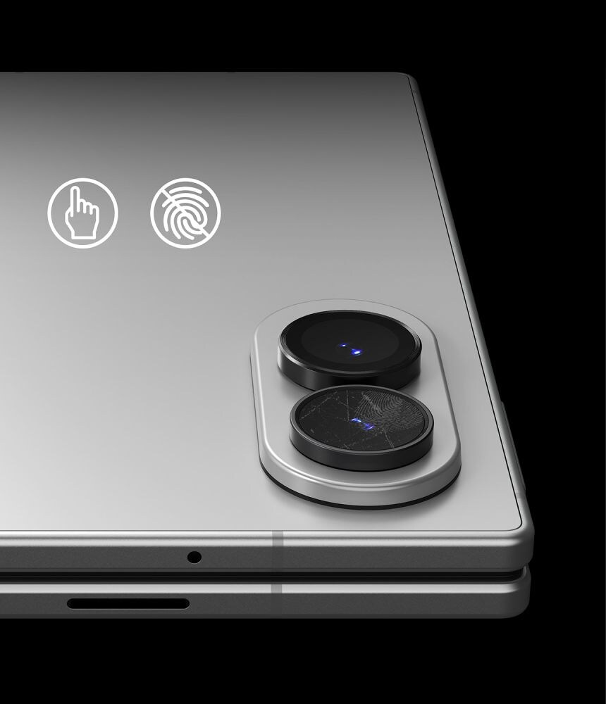 Ringke-kamerakehyksen suojus, 2 kpl:n pakkaus, Samsung Galaxy Z Fold 8:lle – musta