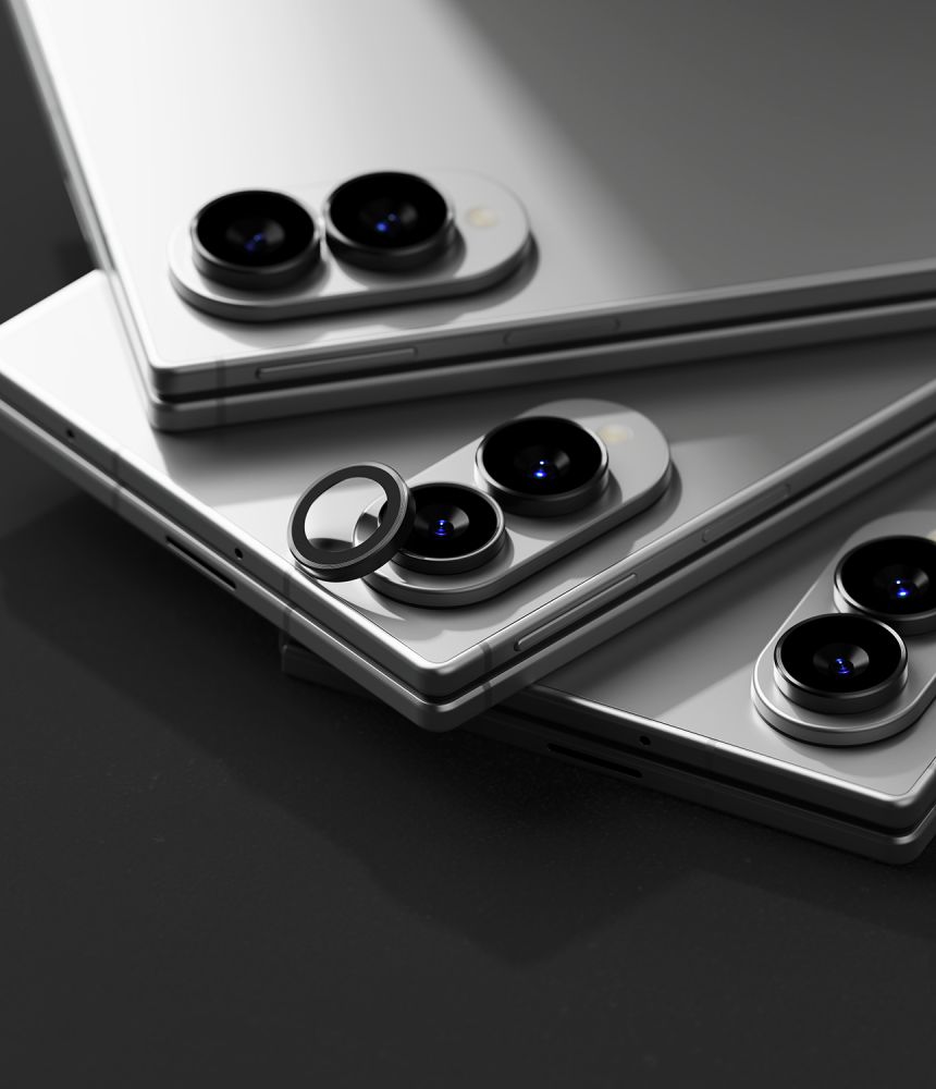 Ringke-kamerakehyksen suojus, 2 kpl:n pakkaus, Samsung Galaxy Z Fold 8:lle – musta