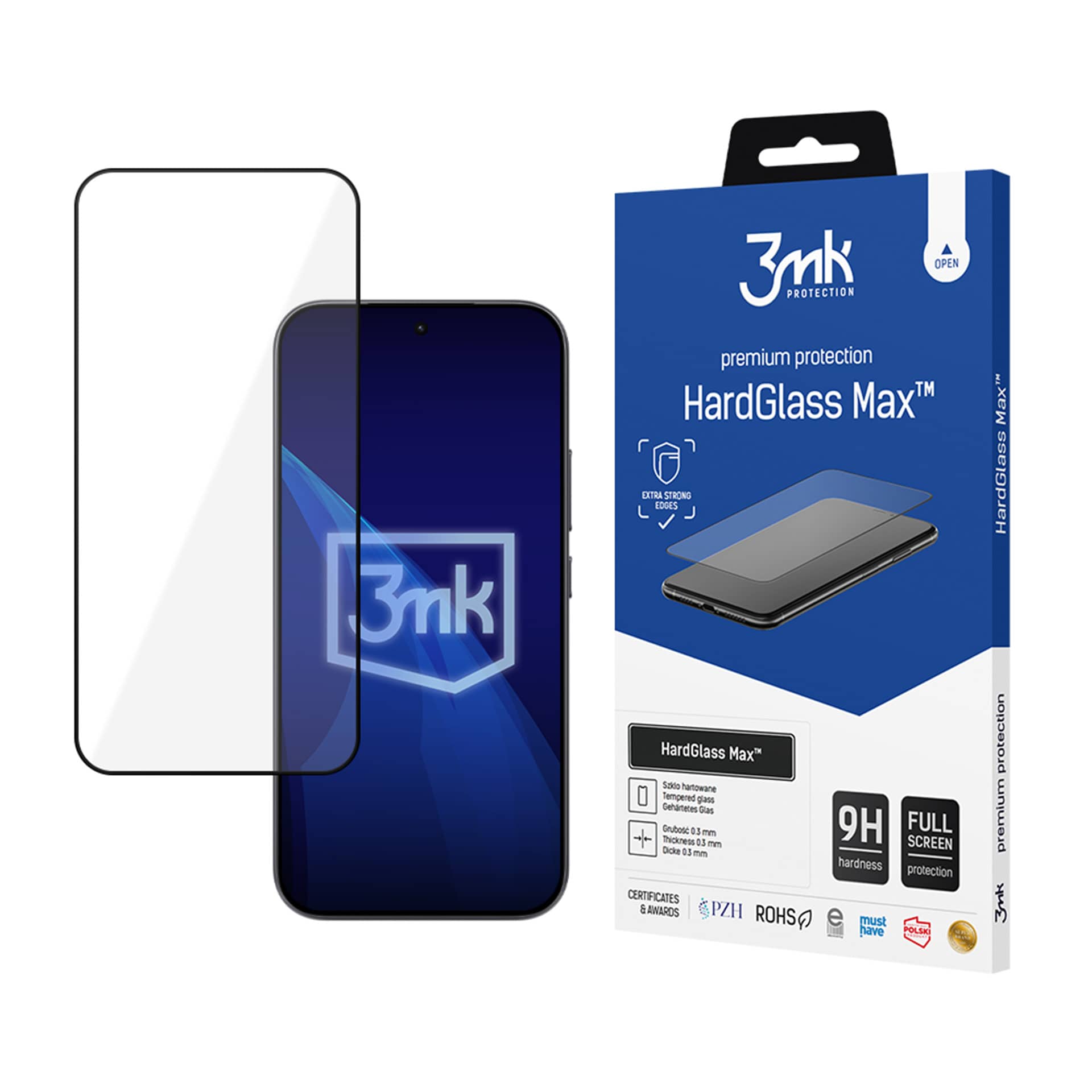 Karkaistu lasi 3mk HardGlass Max Black Xiaomi 17T:lle