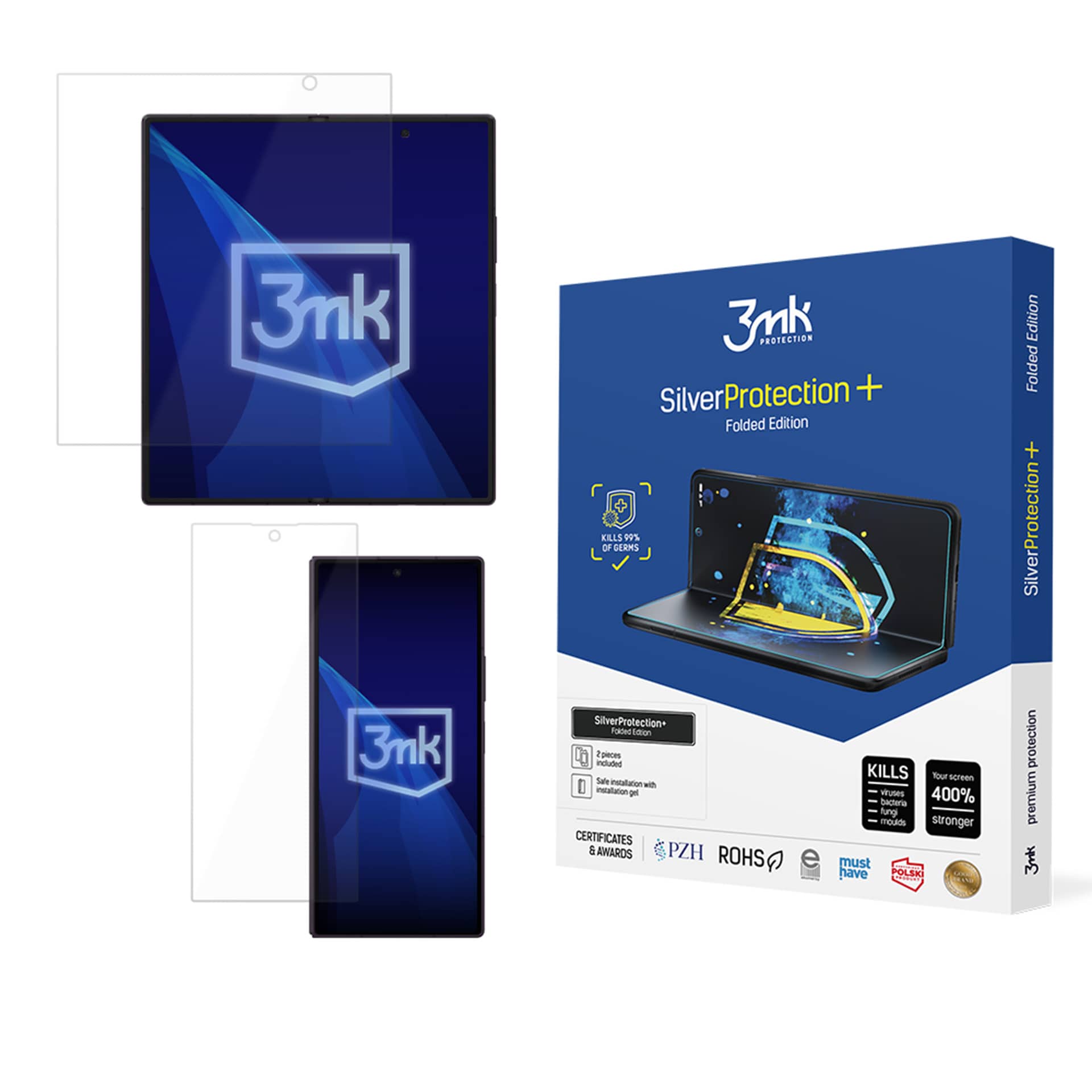 3mk SilverProtection+ Folded Edition -suojakalvo Samsung Galaxy Z Fold 8 Ultra -puhelimelle