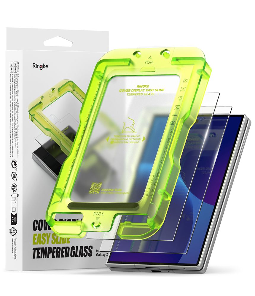 Ringke Cover Display Pro -pakkaus (2 kpl), karkaistu lasi Samsung Galaxy Z Fold 8:lle