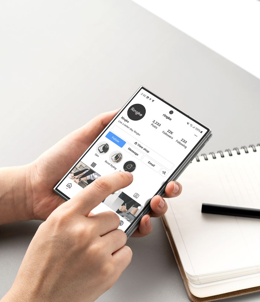 Ringke Cover Display Pro -pakkaus (2 kpl), karkaistu lasi Samsung Galaxy Z Fold 8:lle