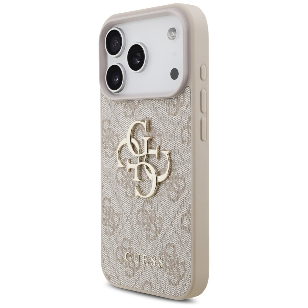 Guess 4G -kotelo, jossa iso logo, iPhone 17 Pro / 18 Pro - vaaleanpunainen