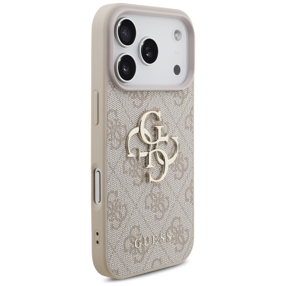 Guess 4G -kotelo, jossa iso logo, iPhone 17 Pro / 18 Pro - vaaleanpunainen