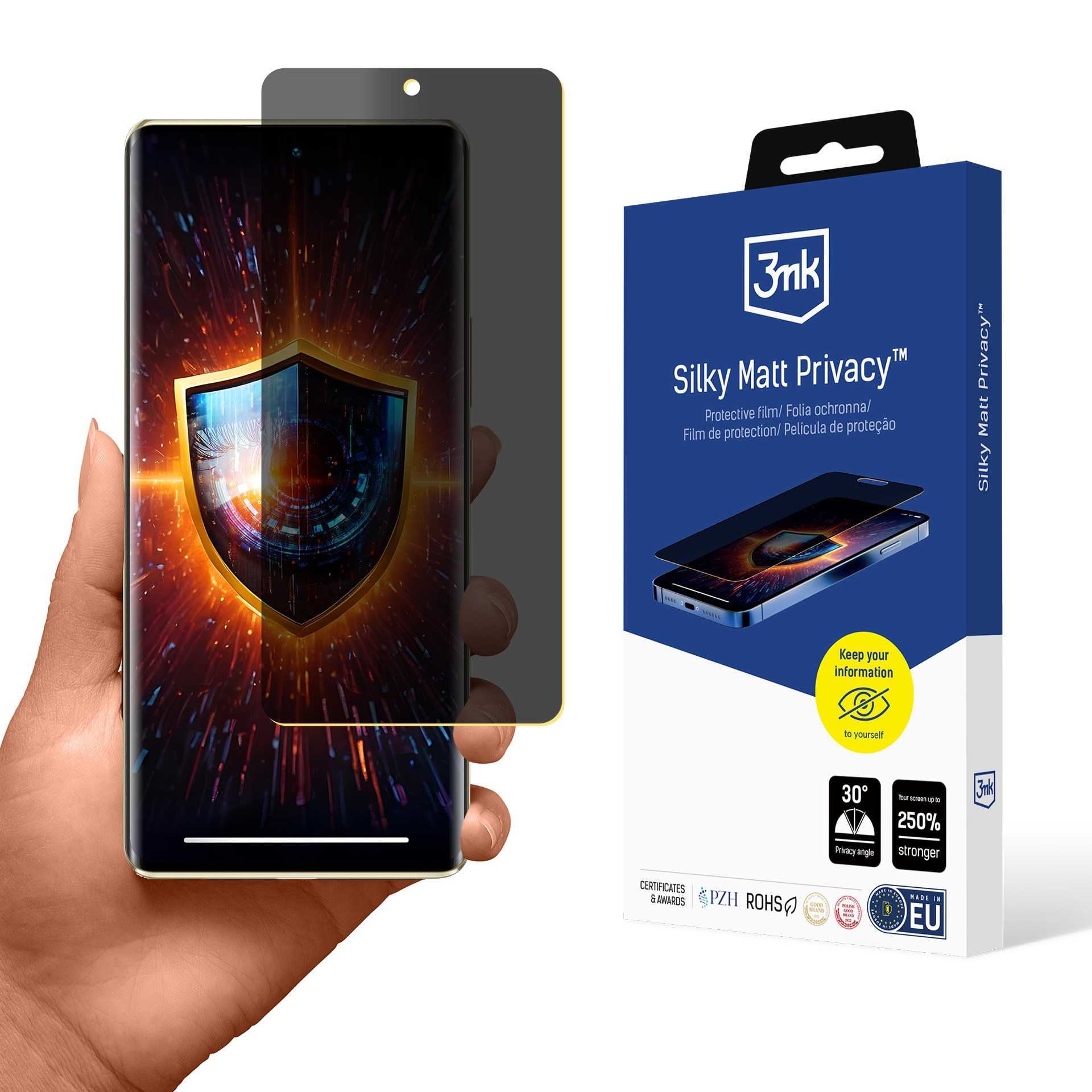 3mk Silky Matt -yksityisyydensuojakalvo Infinix Zero 30 5G:lle