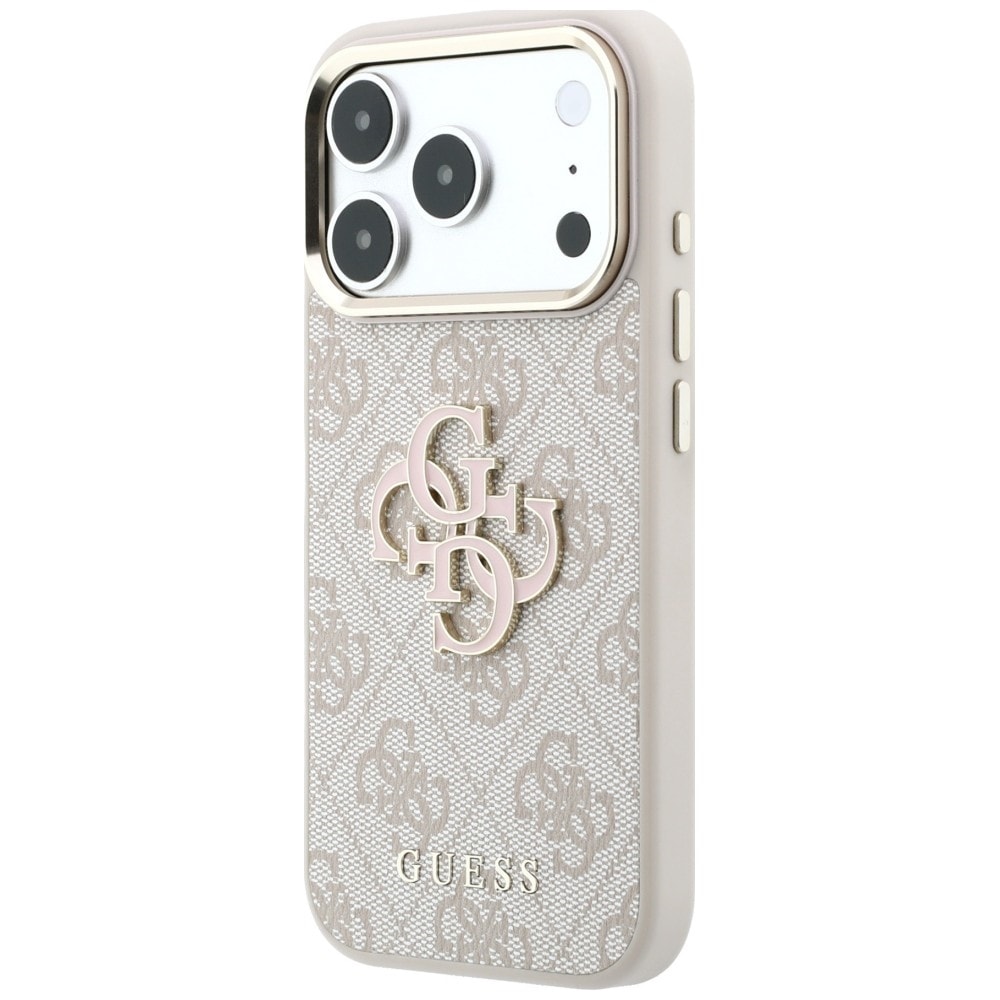 Guess 4G & Big Resin -logokotelo iPhone 17 Pro / 18 Pro - vaaleanpunainen