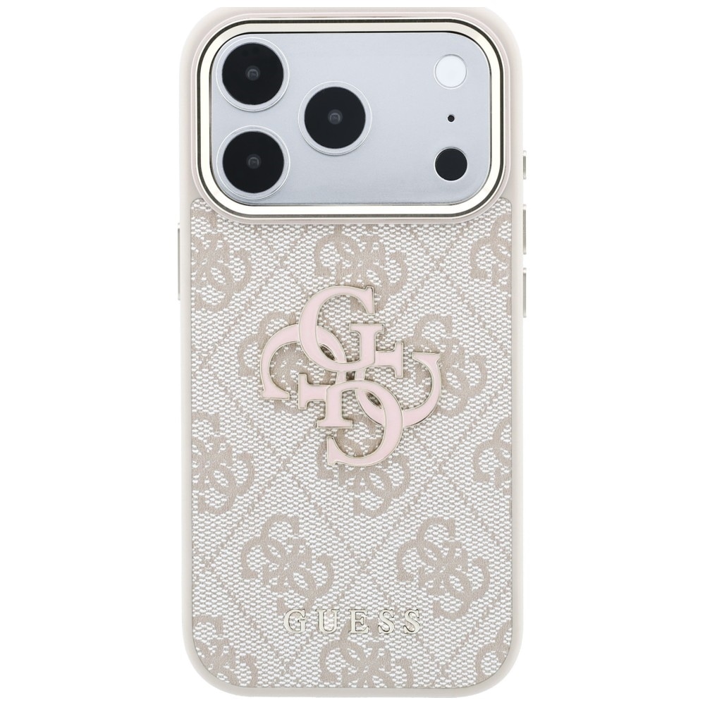 Guess 4G & Big Resin -logokotelo iPhone 17 Pro / 18 Pro - vaaleanpunainen