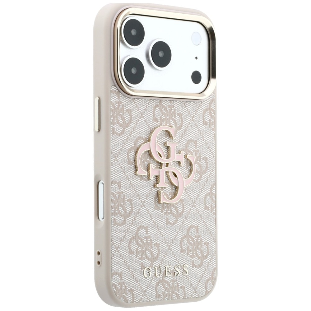 Guess 4G & Big Resin -logokotelo iPhone 17 Pro / 18 Pro - vaaleanpunainen