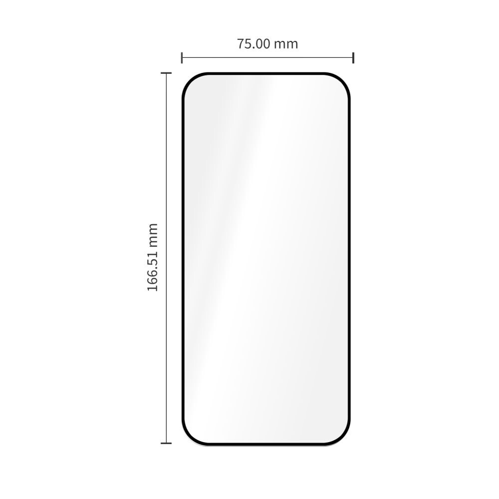 Tech-Protect Glass Fit+ -karkaistu lasisuojus, 2 kpl, Xiaomi Redmi 17 4G / 5G - musta