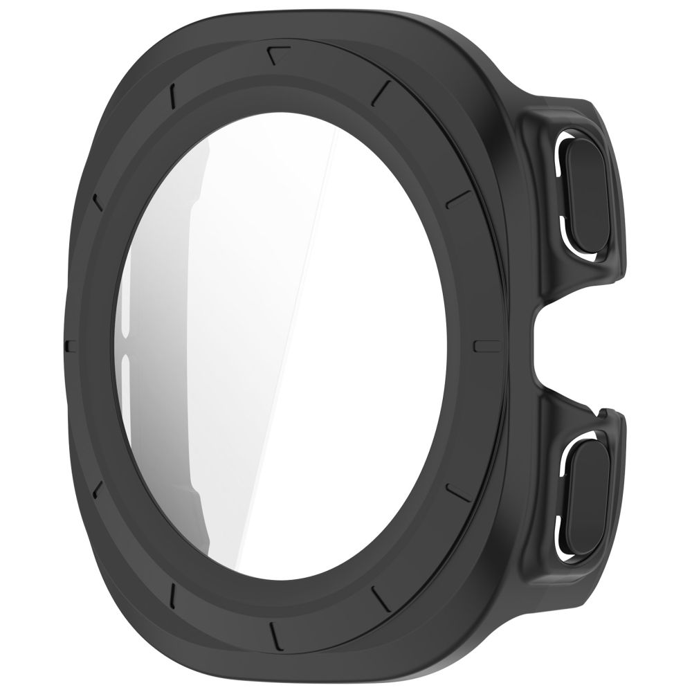 Tech-Protect Defense -kotelopakkaus (2 kpl) Samsung Galaxy Watch Ultra 47 mm:lle – kirkas mattamusta