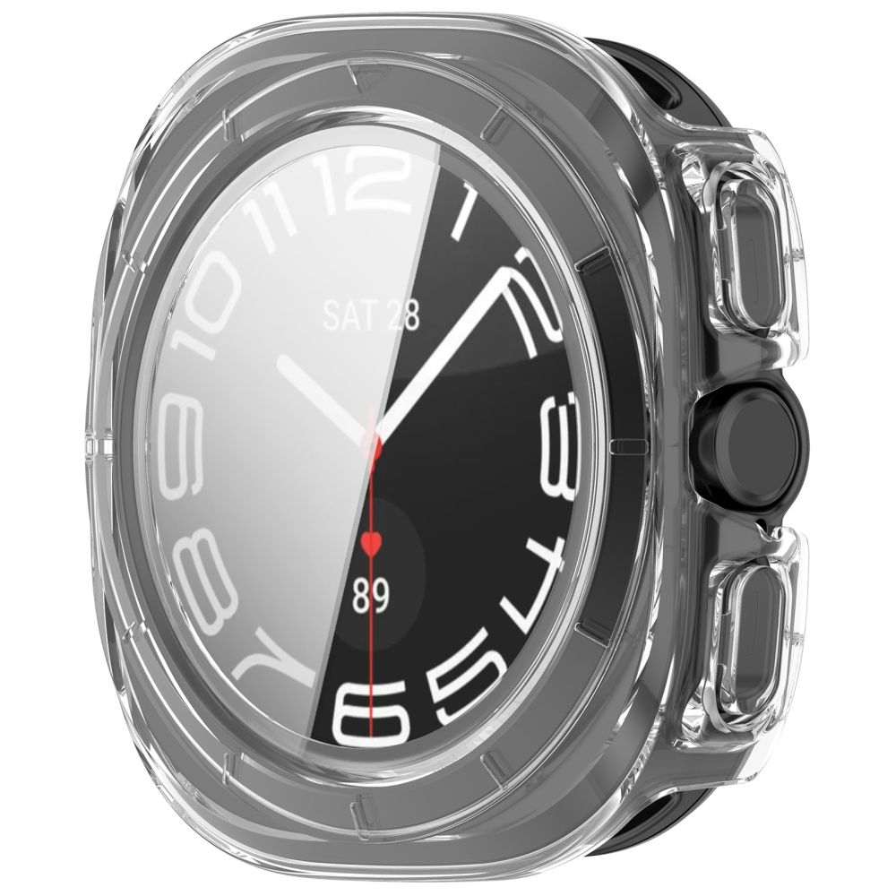 Tech-Protect Defense -kotelopakkaus (2 kpl) Samsung Galaxy Watch Ultra 47 mm:lle – kirkas mattamusta