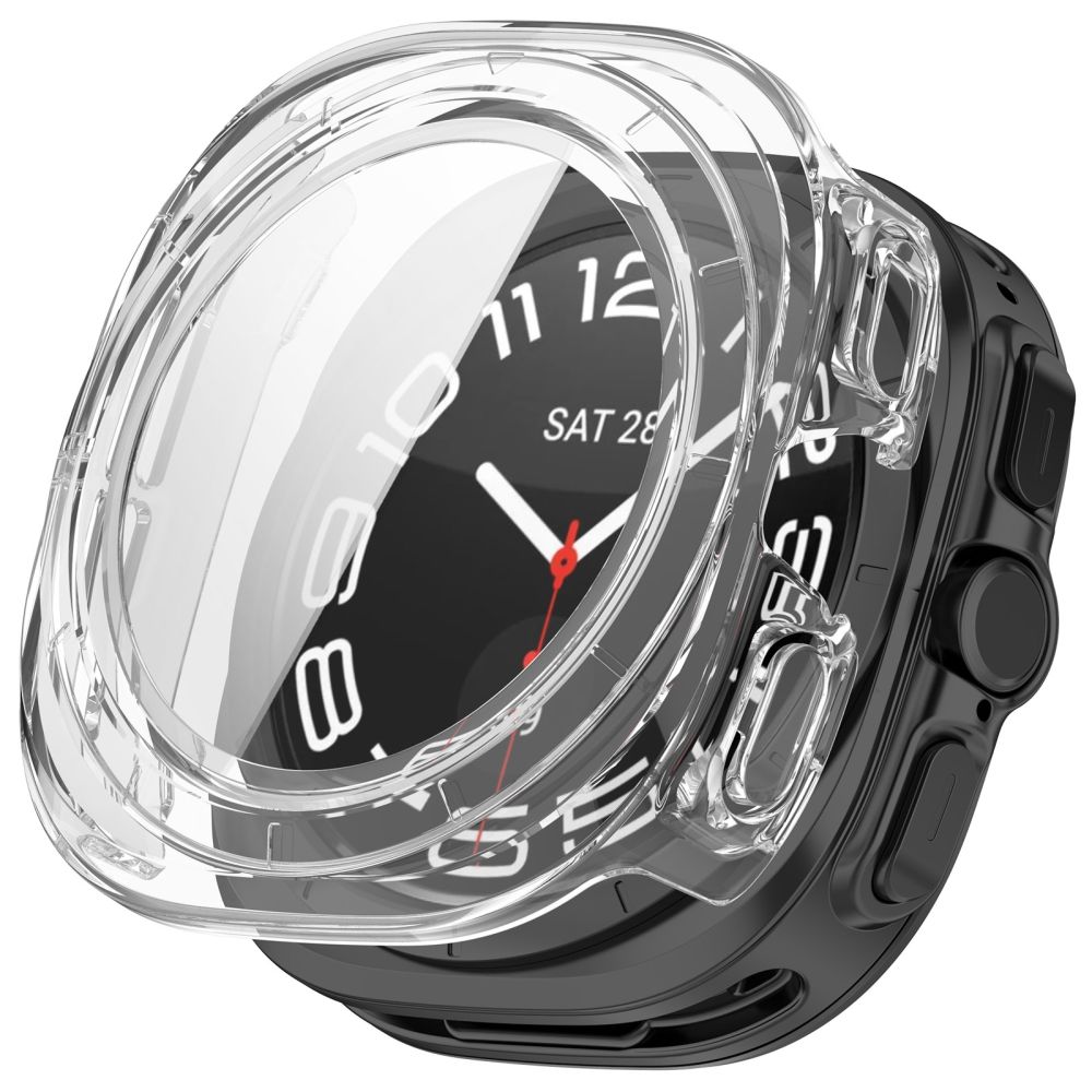 Tech-Protect Defense -kotelopakkaus (2 kpl) Samsung Galaxy Watch Ultra 47 mm:lle – kirkas mattamusta