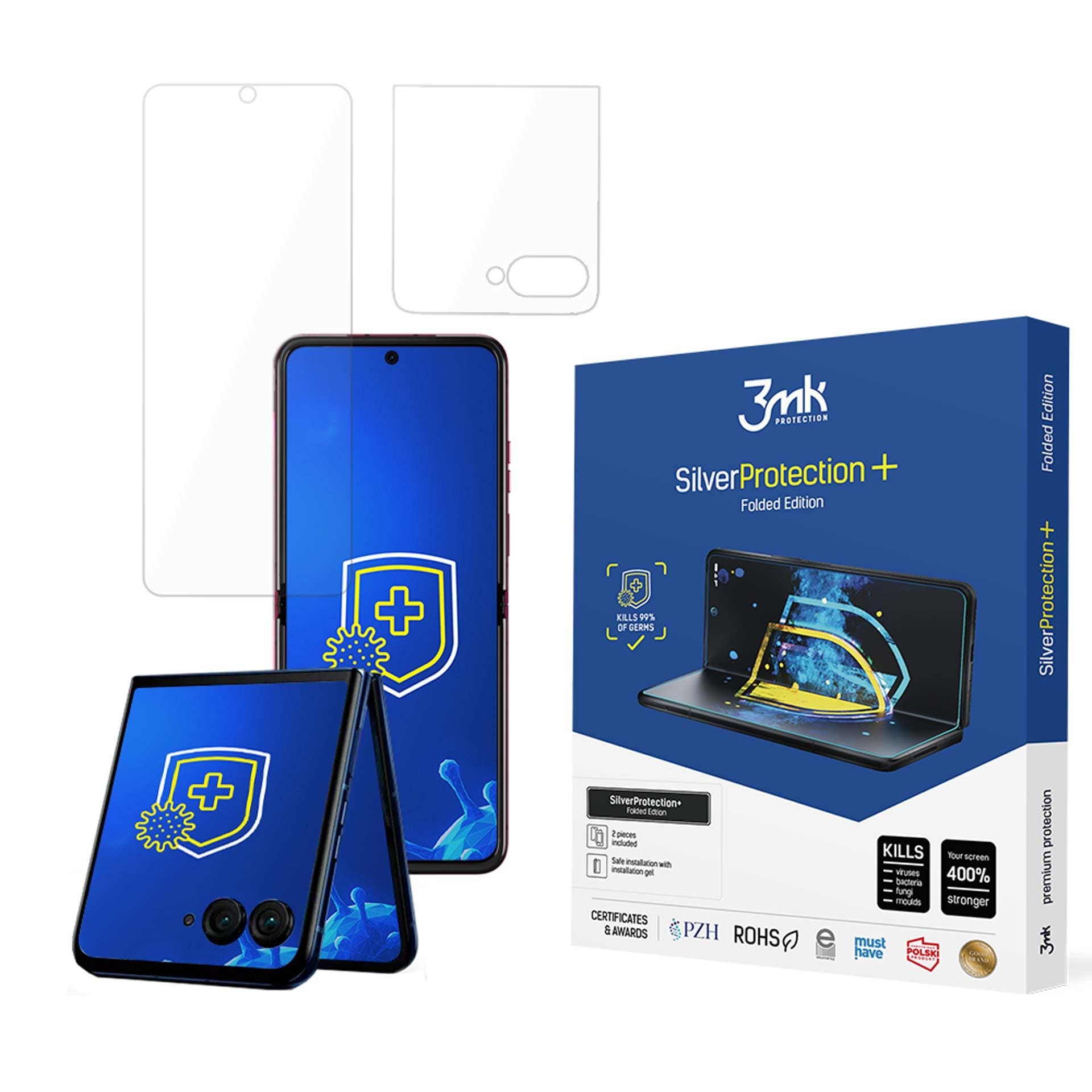Antibakteerinen suojakalvo 3mk SilverProtection+ Folded Edition, Motorola Razr 50:lle