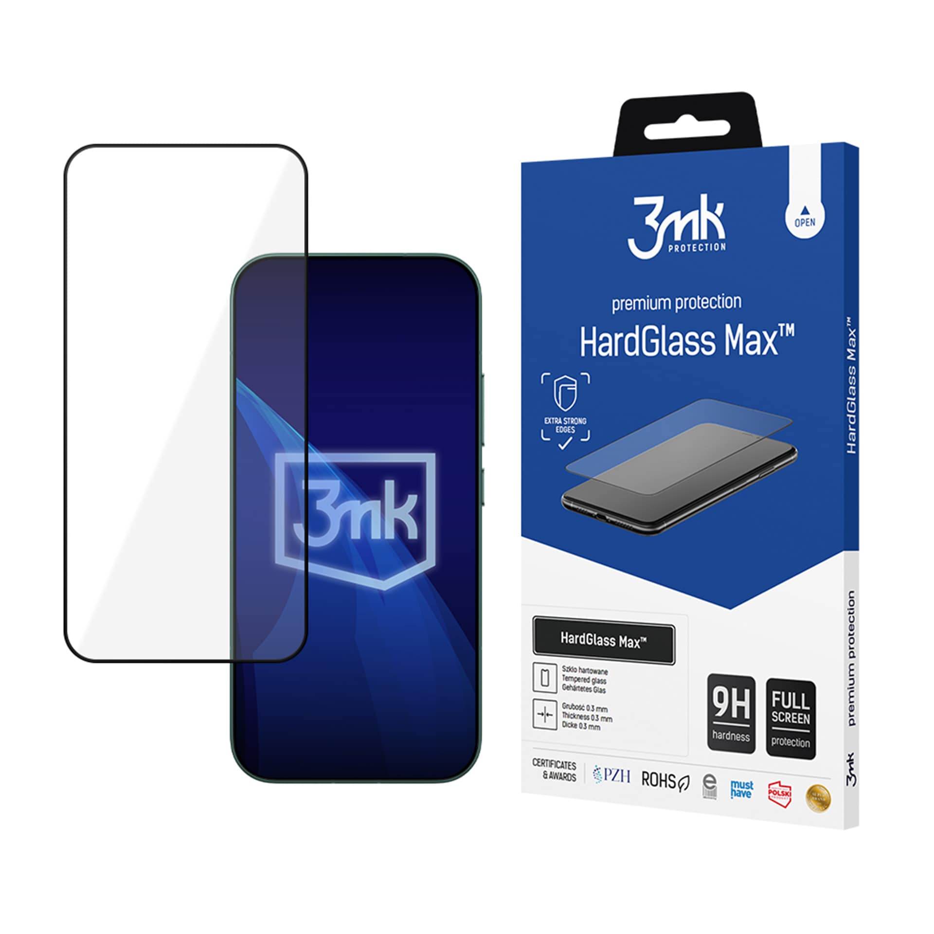 3mk HardGlass Max Black -karkaistu lasi Xiaomi 17 ja 17 Pro -malleille