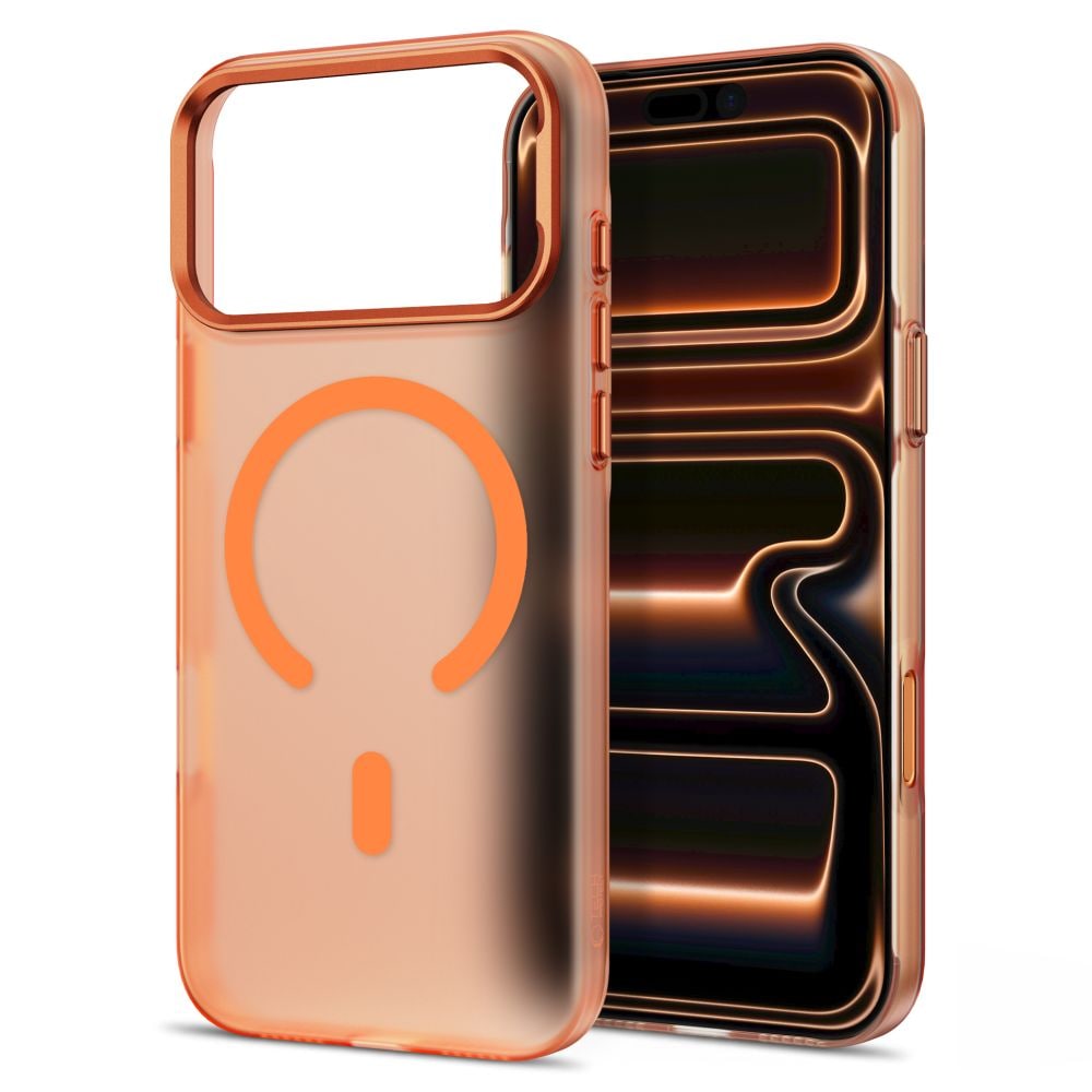 Tech-Protect MagZero MagSafe -suojakotelo iPhone 17/18 Pro Maxille – mattapintainen oranssi