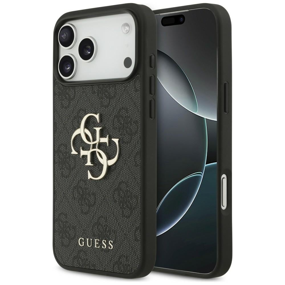 Guess 4G -kotelo, jossa iso logo, iPhone 17 Pro Max / 18 Pro Max - Musta