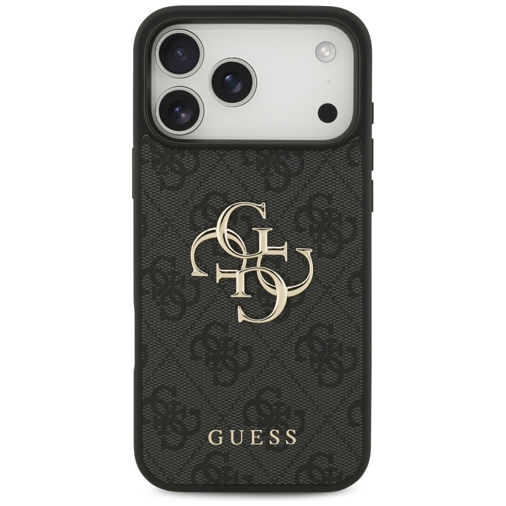 Guess 4G -kotelo, jossa iso logo, iPhone 17 Pro Max / 18 Pro Max - Musta