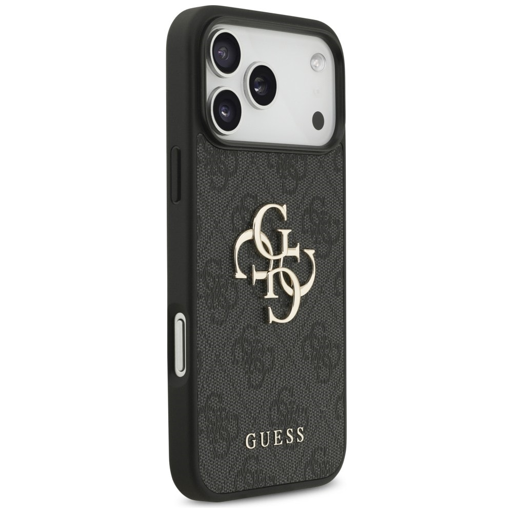 Guess 4G -kotelo, jossa iso logo, iPhone 17 Pro Max / 18 Pro Max - Musta