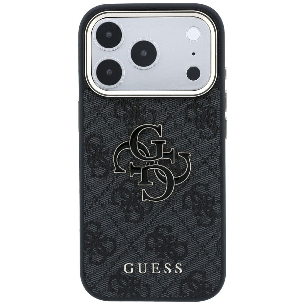 Guess 4G & Big Resin -logokotelo iPhone 17 Pro Max / 18 Pro Max - Musta