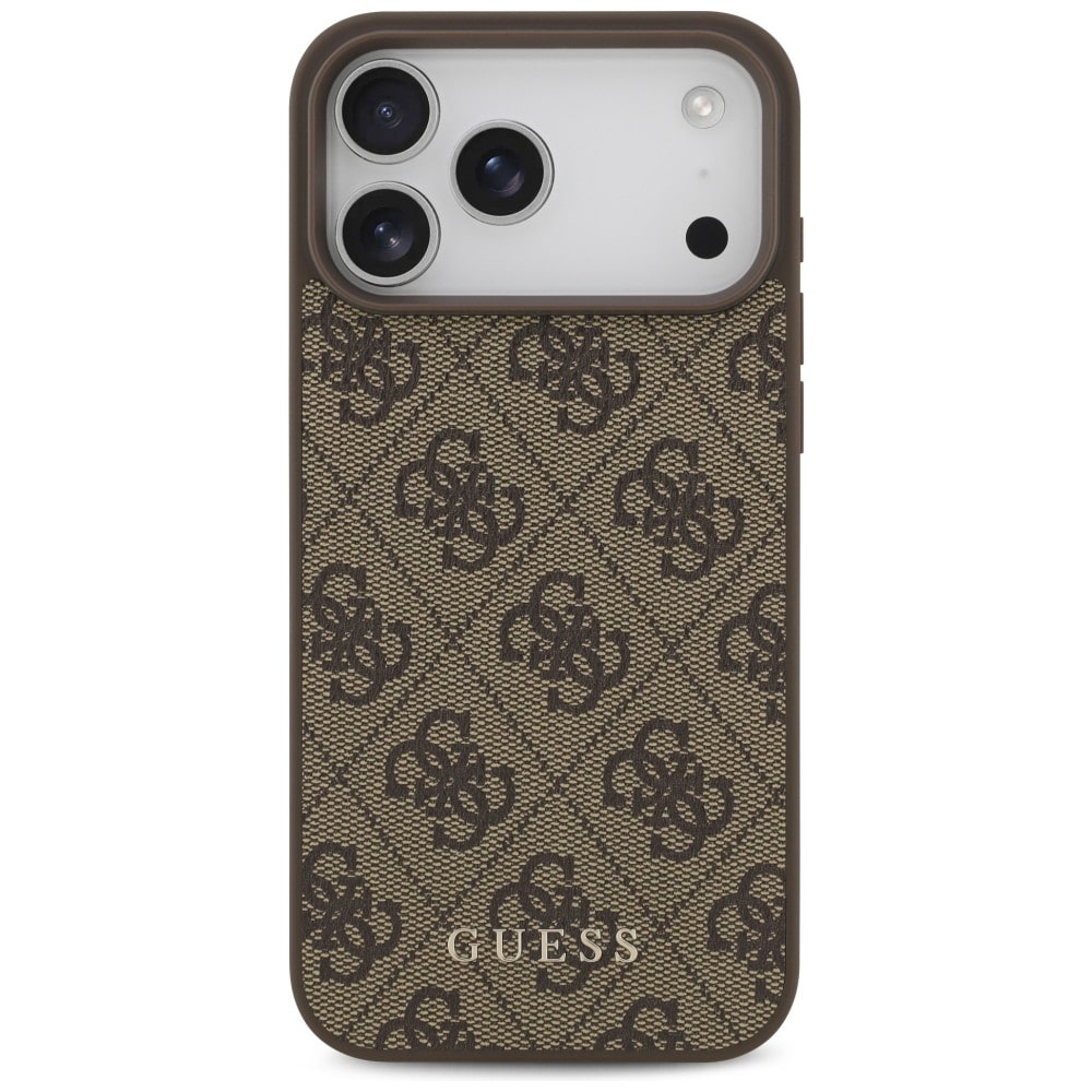 Guess 4G Classic -suojakotelo iPhone 17 Pro Max / 18 Pro Max -ruskea