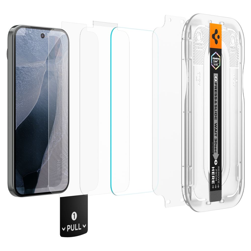 Spigen Glas.tR EZ Fit Pro -karkaistun lasin näytönsuojat, 2 kpl, Google Pixel 11 Pro XL:lle
