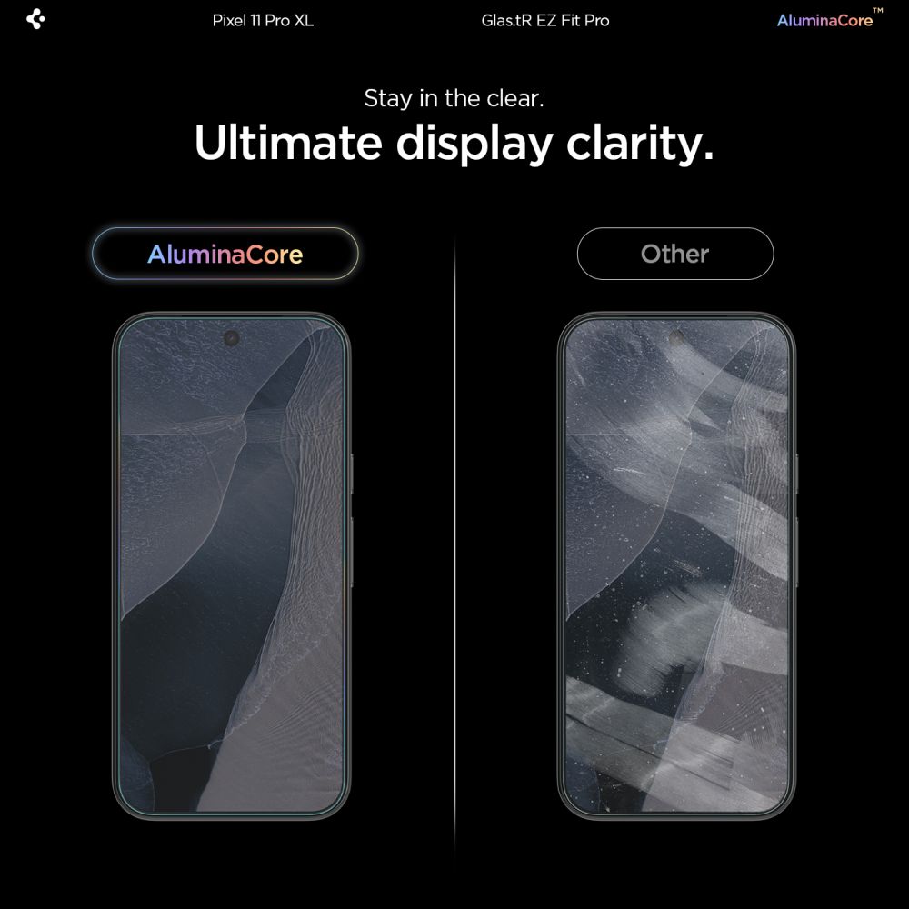 Spigen Glas.tR EZ Fit Pro -karkaistun lasin näytönsuojat, 2 kpl, Google Pixel 11 Pro XL:lle