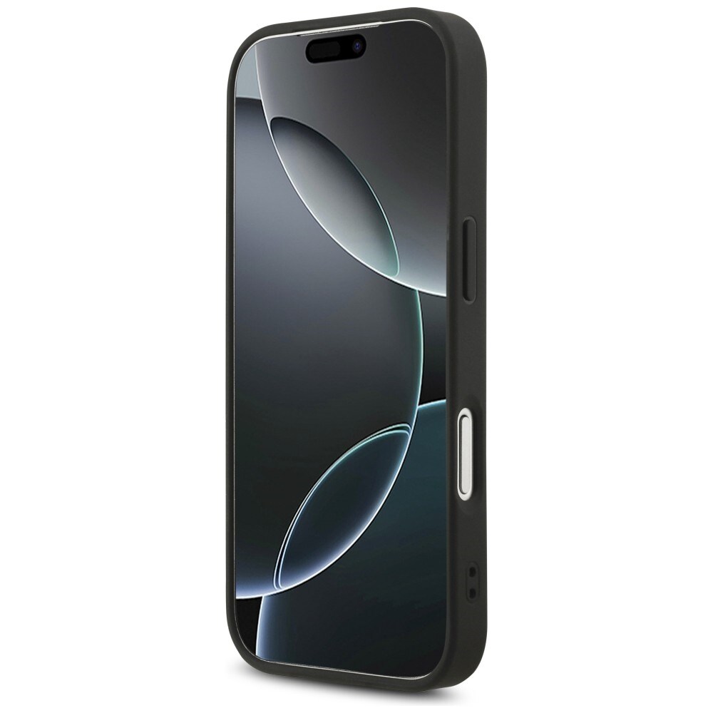 Guess Fixed Glitter Big 4G -suojakotelo iPhone 17 Pro / 18 Pro - musta