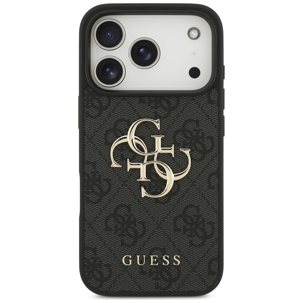 Guess 4G -kotelo, jossa iso logo, iPhone 17 Pro / 18 Pro - musta