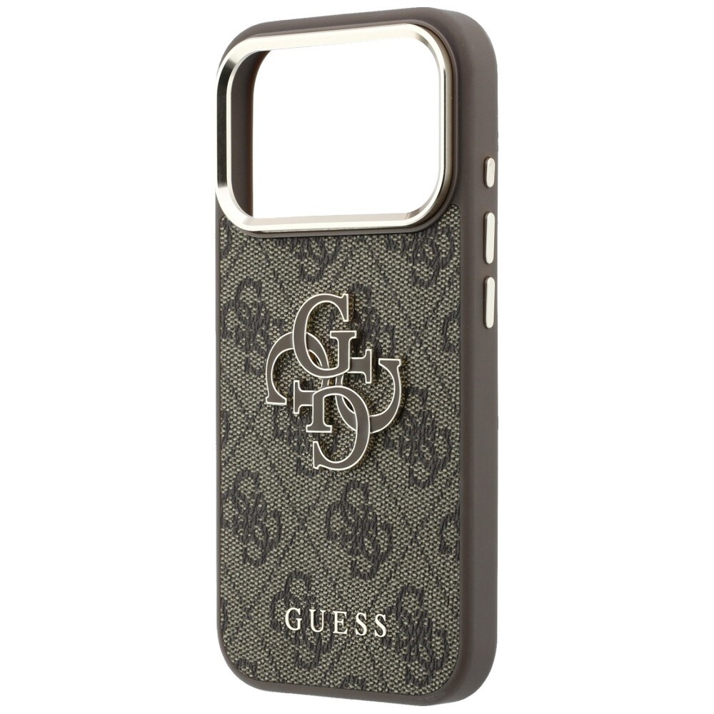 Guess 4G & Big Resin -logokotelo iPhone 17 Pro / 18 Pro - Ruskea