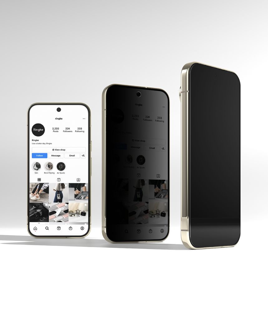 Ringke Easy Slide Privacy -kaksipakkaus: karkaistun lasin näytönsuojakalvo Pixel 9/10/11 Pro:lle