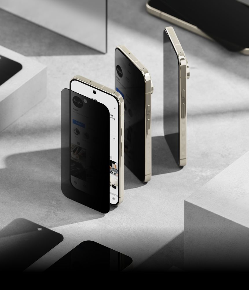 Ringke Easy Slide Privacy -kaksipakkaus: karkaistun lasin näytönsuojakalvo Pixel 9/10/11 Pro:lle