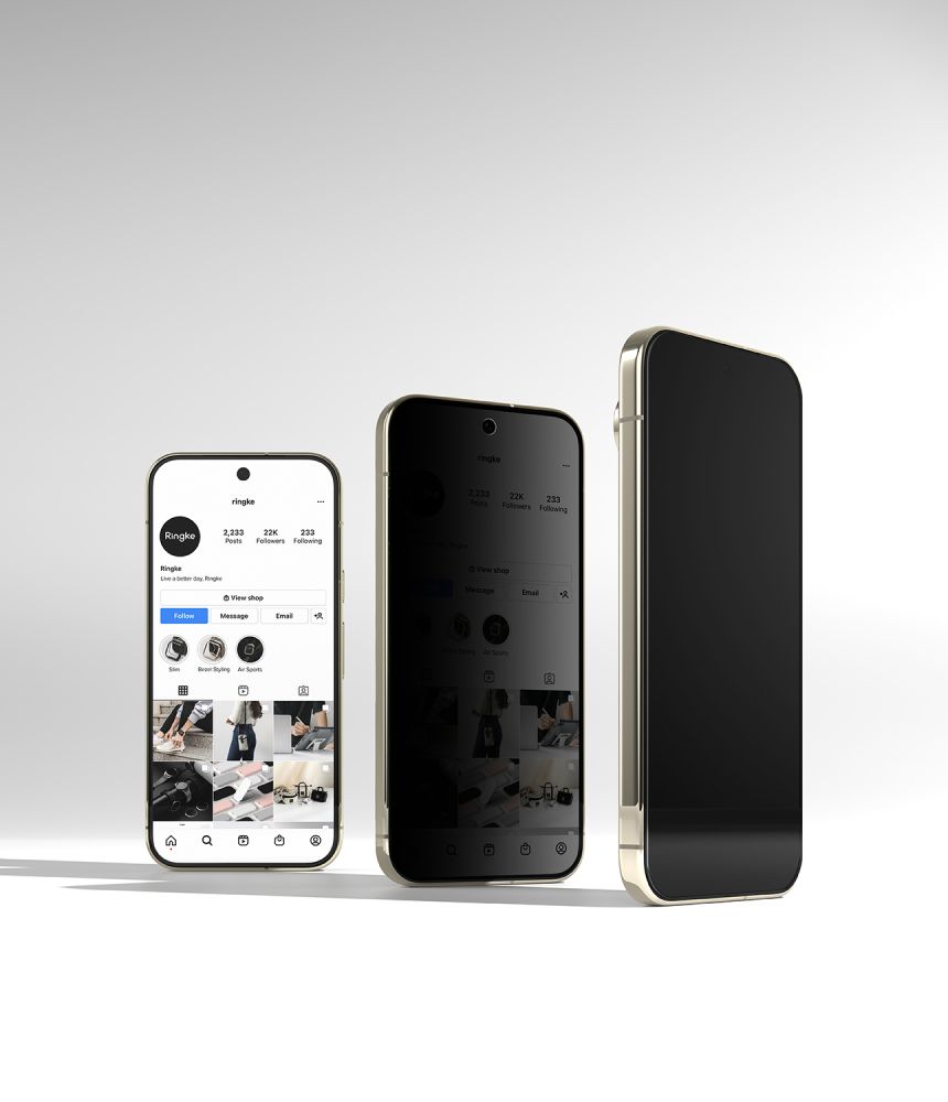 Ringke Easy Slide Privacy -kaksipakkaus: karkaistun lasin näytönsuojakalvo Pixel 9/10/11 Pro:lle